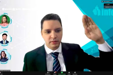 Captura de pantalla de la sesión virtual