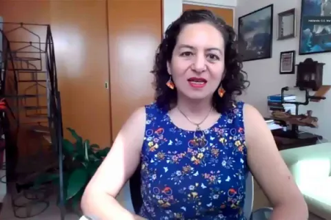 Captura de pantalla de la sesión virtual