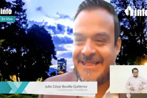 Captura de pantalla de la sesión virtual