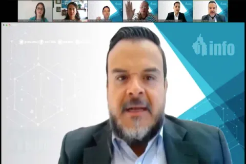 Captura de pantalla de la sesión virtual