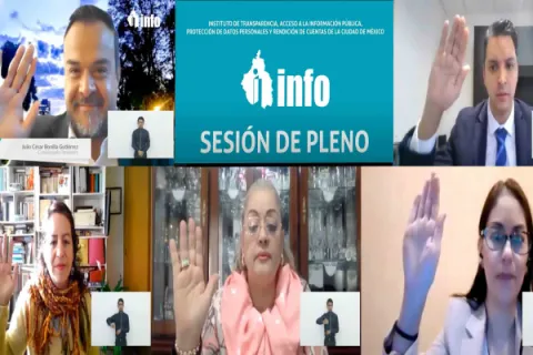 Captura de pantalla de la sesión virtual
