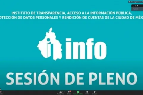 Captura de pantalla de la sesión virtual
