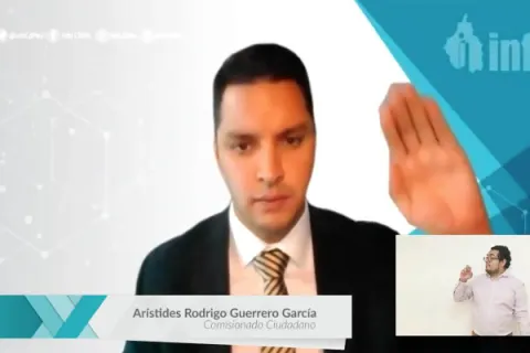 Captura de pantalla de la sesión virtual