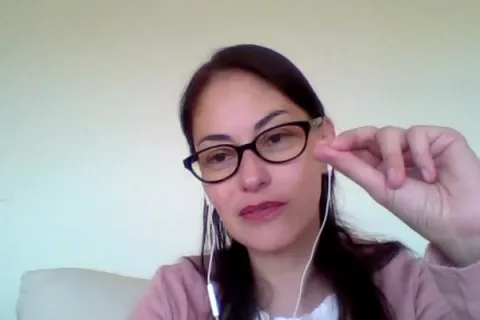 Captura de pantalla de la sesión virtual