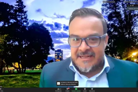 Captura de pantalla de la sesión virtual