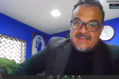 Captura de pantalla de la sesión virtual