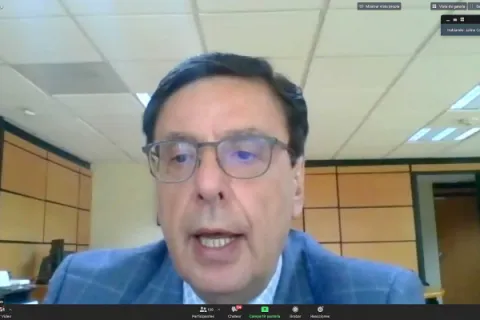 Captura de pantalla de la sesión virtual