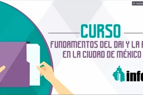 Captura de pantalla de la sesión virtual
