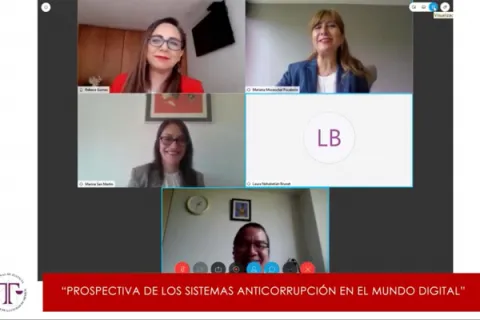 Captura de pantalla de la sesión virtual