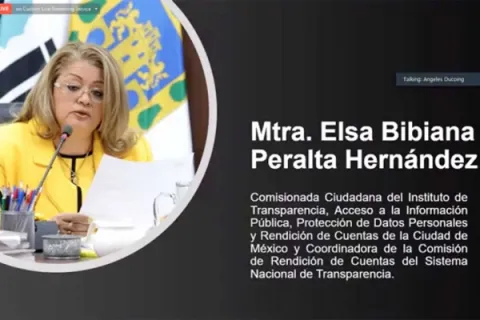 Captura de pantalla de la sesión virtual
