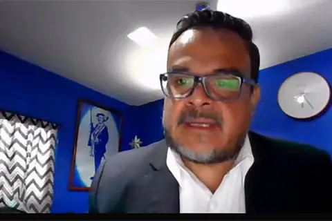 Captura de pantalla de la sesión virtual