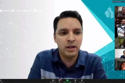 Captura de pantalla de la sesión virtual