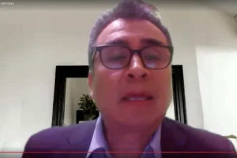 Captura de pantalla de la sesión virtual