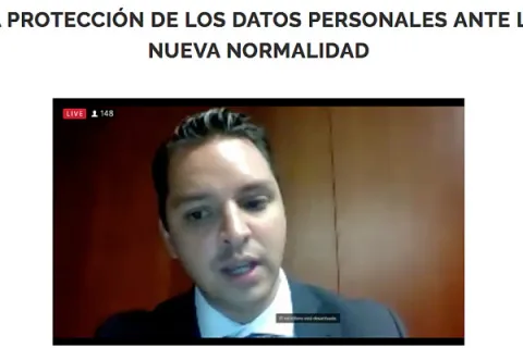 Captura de pantalla de la sesión virtual
