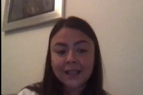 Captura de pantalla de la sesión virtual