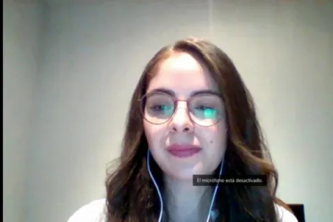 Captura de pantalla de la sesión virtual