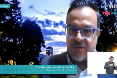 Captura de pantalla de la sesión virtual