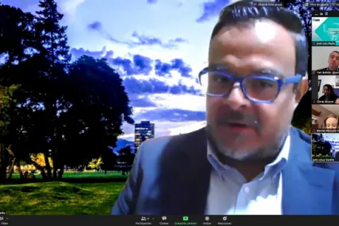 Captura de pantalla de la sesión virtual