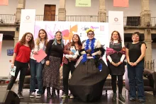 Participante del evento de Calaveritas, organizado por el equipo de Estado Abierto del INFOCDMX.