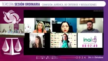 Participantes de la la tercera sesión ordinaria de la Comisión Jurídica del SNT, compartiendo diagnósticos de accesibilidad