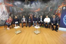 Evento en el Auditorio Benito Juárez de la Facultad de Derecho UNAM con especialistas, académicos, congresistas y autoridades reflexionando sobre inteligencia artificial.