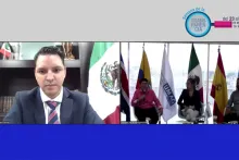 Captura de pantalla de la sesión virtual