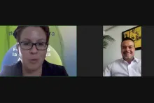 Captura de pantalla de la sesión virtual