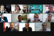 Captura de pantalla de la sesión virtual