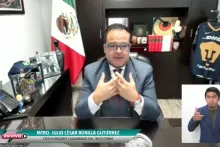 Captura de pantalla de la sesión virtual
