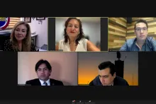 Captura de pantalla de la sesión virtual