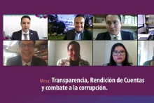 Captura de pantalla de la sesión virtual