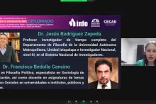 Captura de pantalla de la sesión virtual