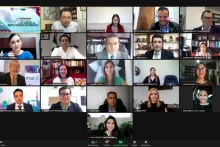 Captura de pantalla de la sesión virtual