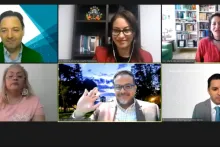 Captura de pantalla de la sesión virtual