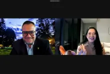 Captura de pantalla de la sesión virtual