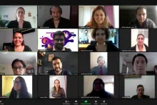 Captura de pantalla de la sesión virtual