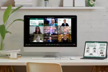 Captura de pantalla de la sesión virtual