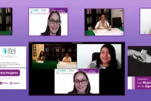 Captura de pantalla de la sesión virtual