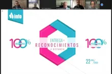 Captura de pantalla de la sesión virtual
