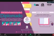 Captura de pantalla de la sesión virtual