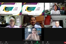 Captura de pantalla de la sesión virtual