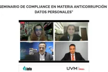 Captura de pantalla de la sesión virtual