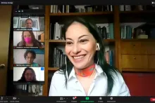 Captura de pantalla de la sesión virtual