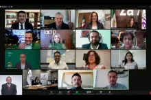 Captura de pantalla de la sesión virtual