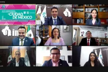 Captura de pantalla de la sesión virtual