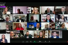 Captura de pantalla de la sesión virtual