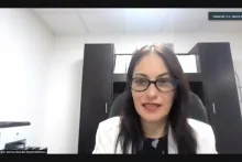 Captura de pantalla de la sesión virtual