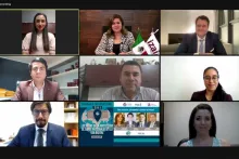 Captura de pantalla de la sesión virtual