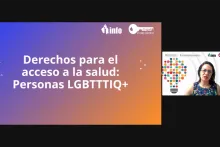 Captura de pantalla de la reunión virtual