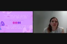 Captura de pantalla de la sesión virtual